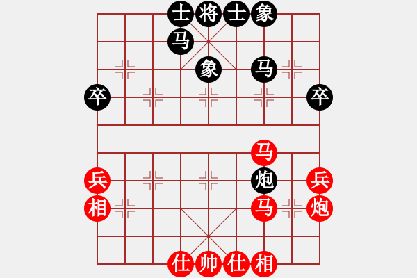 象棋棋譜圖片：兵馬出華山(7段)-負(fù)-abcdxba(8段) - 步數(shù)：40 