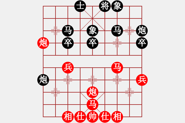 象棋棋譜圖片：人民公社(無上)-勝-寶麗棋社龍(5級) - 步數(shù)：40 