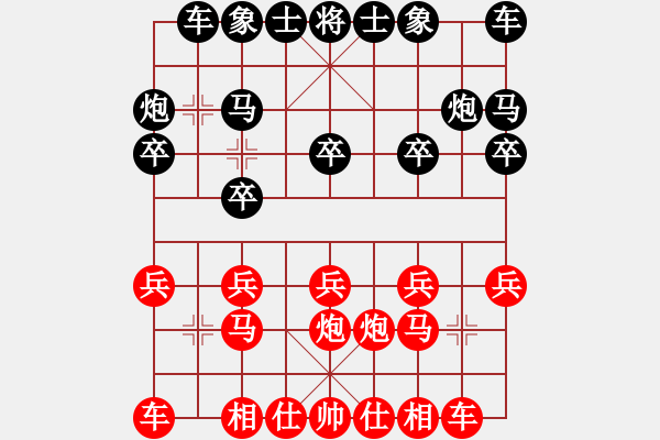 象棋棋譜圖片：第六輪第五臺(tái) 上海黃銀松 和棋 淄博夏金凱 - 步數(shù)：10 