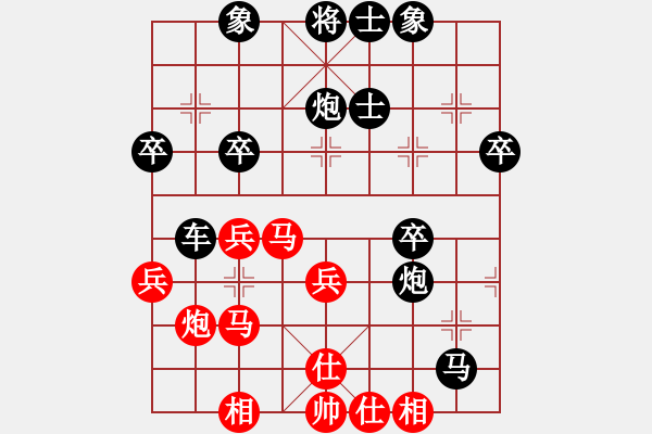 象棋棋譜圖片：上帝的徒弟VS大師群樺(2013-2-18) - 步數：40 