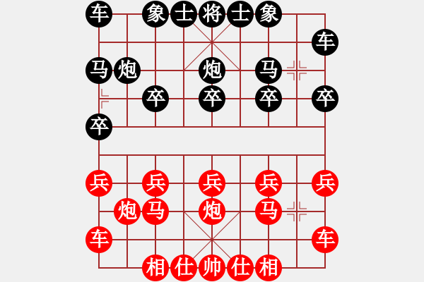 象棋棋譜圖片：〓哮月◆天狼[952256245] -VS- 橫才俊儒[292832991] （絕代雙驕） - 步數(shù)：10 