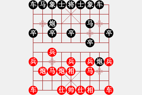 象棋棋譜圖片：孟令勝先和象棋巫師（大師級(jí)） - 步數(shù)：10 