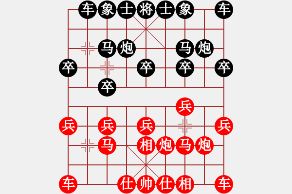 象棋棋譜圖片：（業(yè)9-1）神偷阿三 先負(fù) （業(yè)9-1）年輕工作室 - 步數(shù)：10 