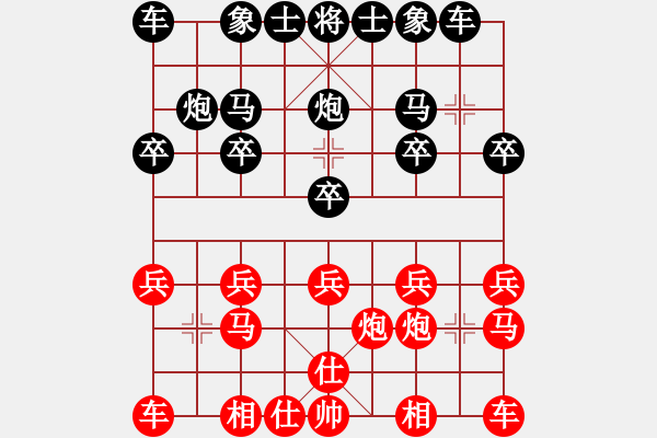 象棋棋譜圖片：11501局 A01-上仕局-小蟲引擎24層 紅先勝 天天AI選手 - 步數(shù)：10 