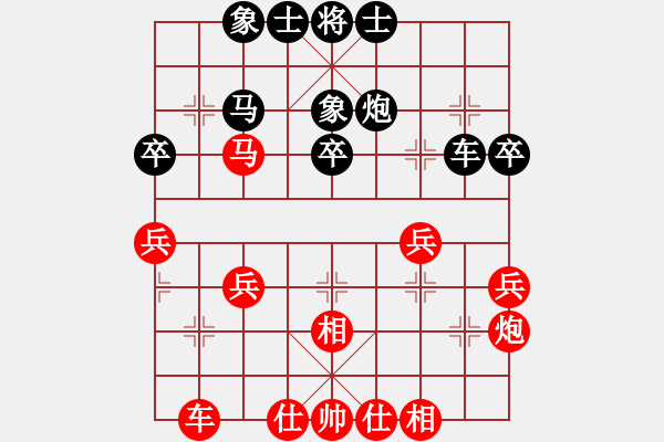 象棋棋譜圖片：《反宮馬布局技巧》第15局 五六炮直車左馬屯邊對反宮馬右炮封車 - 步數(shù)：33 