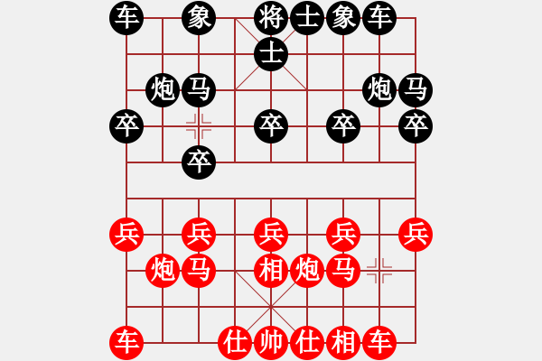 象棋棋谱图片：张申宏 先胜 谢岿 - 步数：10 
