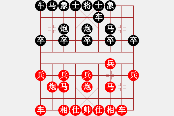 象棋棋譜圖片：課堂練習(xí)，王嘉韜先負(fù)王晗樂 - 步數(shù)：10 