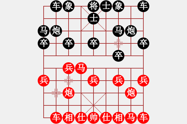 象棋棋譜圖片：姐姐的架衣(電神)-負(fù)-鳳陽快刀(天罡) - 步數(shù)：10 