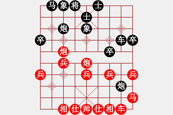 象棋棋譜圖片：姐姐的架衣(電神)-負(fù)-鳳陽快刀(天罡) - 步數(shù)：30 