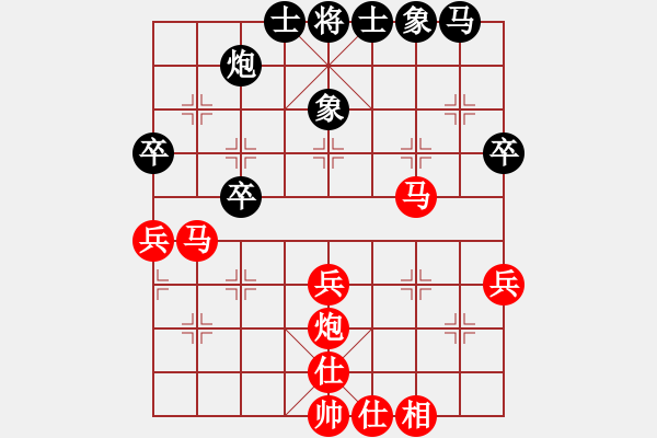 象棋棋譜圖片：黃金戰(zhàn)士888888紅勝葬心〖五七炮對(duì)屏風(fēng)馬進(jìn)７卒 紅左直車對(duì)黑右直車左炮過河〗 - 步數(shù)：33 