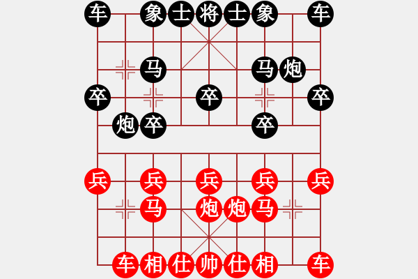 象棋棋谱图片：迎风斩斩大(1段)-胜-繦絫(5段) - 步数：10 