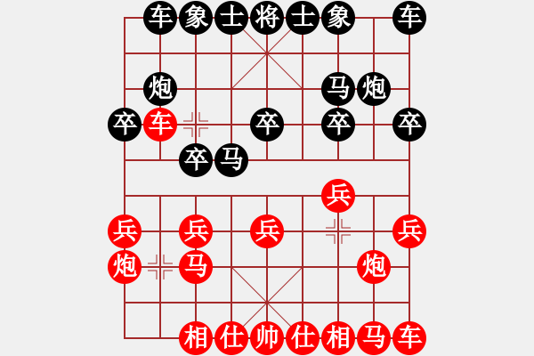 象棋棋谱图片：彭平安 先和 彭星 - 步数：10 