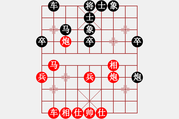 象棋棋譜圖片：霍羨勇     先勝 林文限     - 步數(shù)：40 