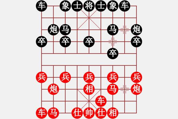 象棋棋譜圖片：車輪戰(zhàn)選之三 武軒庭先勝賴?yán)硇郑?015.1.1） - 步數(shù)：10 