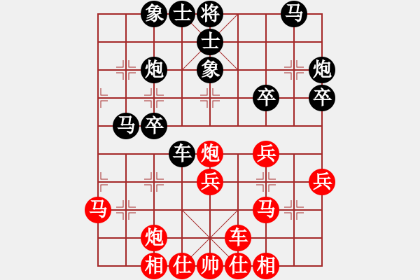 象棋棋譜圖片：江蘇 蘇永銘(龍馬棋迷) 勝 陜西 葉錦山(彩虹山) - 步數(shù)：30 