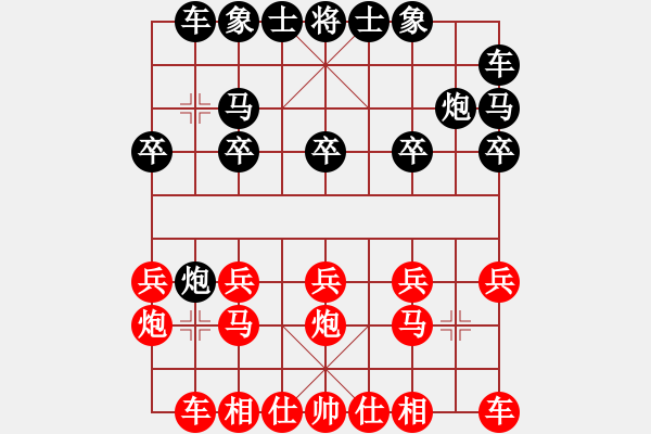 象棋棋譜圖片：兵工廠先勝我棋很老藝 - 步數(shù)：10 