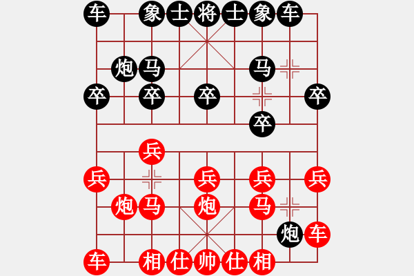 象棋棋譜圖片：[13級]浩軒爺 先勝 [13級]王建國 - 步數(shù)：10 