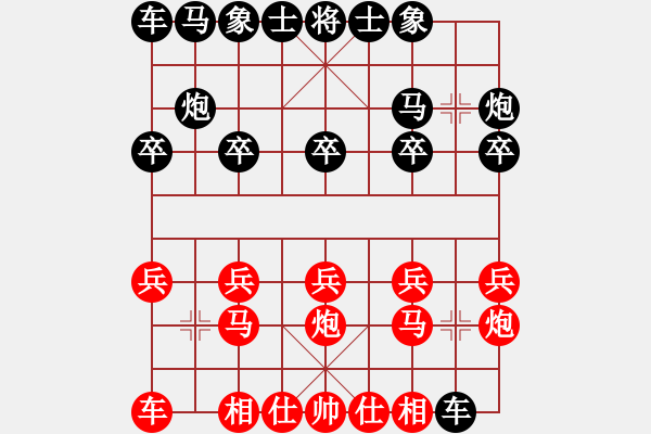 象棋棋譜圖片：20201101李教練車輪戰(zhàn)一對(duì)五武俊宇先負(fù).XQF - 步數(shù)：10 