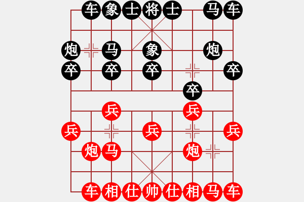 象棋棋譜圖片：兩頭蛇對三步虎 徐國棟先勝劉群軒 - 步數(shù)：10 