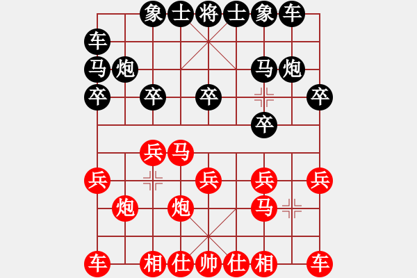 象棋棋谱图片：董嘉琦 先和 王晴 - 步数：10 