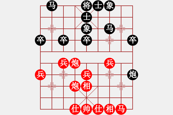 象棋棋譜圖片：bbboy002(4r)-勝-送分大使(5級(jí)) - 步數(shù)：30 