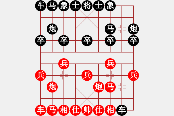 象棋棋谱图片：赵国荣 先和 程进超 - 步数：10 