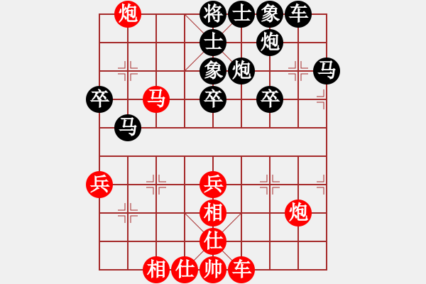 象棋棋譜圖片：九難加一(5級(jí))-負(fù)-bbboy002(2級(jí)) - 步數(shù)：40 