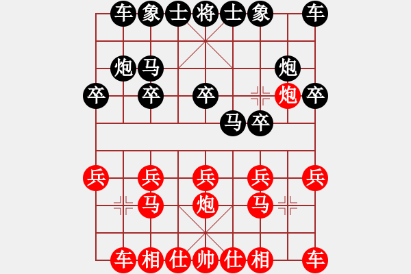 象棋棋譜圖片：曾俊威紅先勝陳琳琳 - 步數(shù)：10 