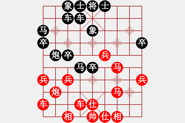 象棋棋譜圖片：地主[609939318] -VS- 橫才俊儒[292832991] - 步數(shù)：30 