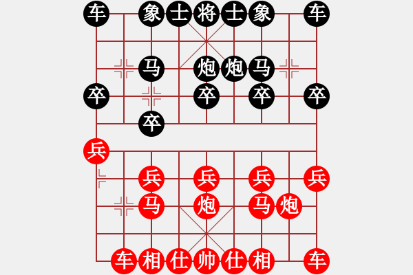 象棋棋譜圖片：niuliminda(4段)-勝-只贏一局(5段) - 步數(shù)：10 