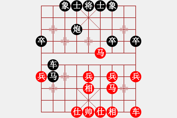 象棋棋譜圖片：襄寧姥爺[紅] -VS- 橫才俊儒[黑] - 步數(shù)：40 