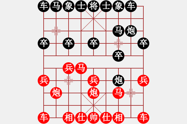 象棋棋谱图片：弈海神雕(2段)-胜-京豫游侠(4段) - 步数：10 