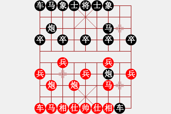 象棋棋譜圖片：弈天 謝志明純人（1星）先負葛靖（8弦） - 步數(shù)：10 