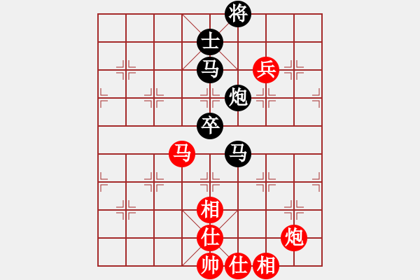 象棋棋譜圖片：《散手搏擊，考驗(yàn)功力！》拐腳馬【先負(fù)】寧波戚文卿(2015-2-8弈于大師網(wǎng)高級(jí)棋室) - 步數(shù)：100 