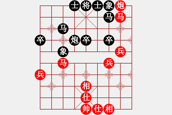 象棋棋譜圖片：《散手搏擊，考驗(yàn)功力！》拐腳馬【先負(fù)】寧波戚文卿(2015-2-8弈于大師網(wǎng)高級(jí)棋室) - 步數(shù)：50 