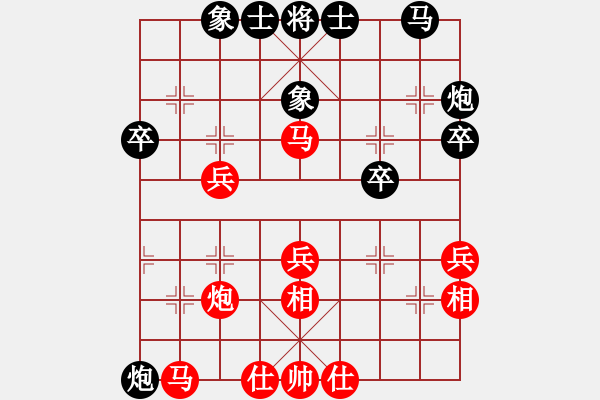 象棋棋譜圖片：魚(yú)網(wǎng)(6段)-負(fù)-北極浪子(5段)中炮右橫車對(duì)屏風(fēng)馬 - 步數(shù)：50 