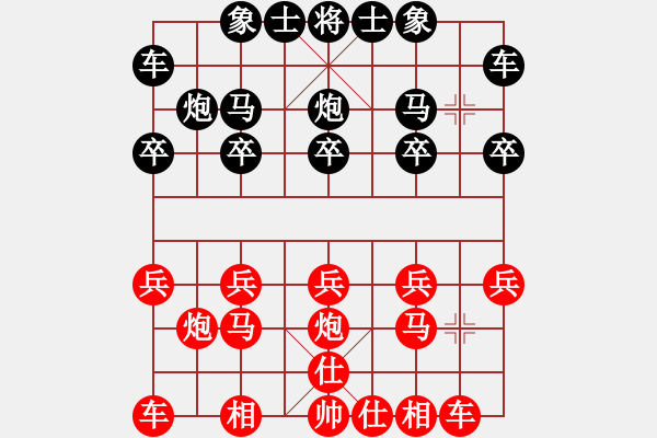 象棋棋譜圖片：大蟲(1段)-勝-白氏劍客(4段) - 步數(shù)：10 