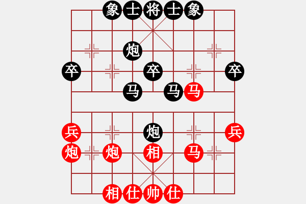象棋棋谱图片：王跃飞     先和 邱东       - 步数：40 