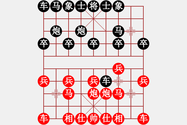 象棋棋譜圖片：葬心紅勝紀(jì)水1【仕角炮局】 - 步數(shù)：10 