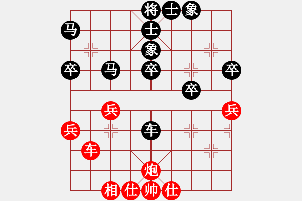 象棋棋譜圖片：中炮橫車七路馬vs雙炮過河1ccfoo4段負(fù)唐山的委員5段 - 步數(shù)：50 