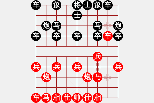 象棋棋譜圖片：一劍平天山[紅] -先和- 王者_武岡鹵菜[黑] - 步數(shù)：10 