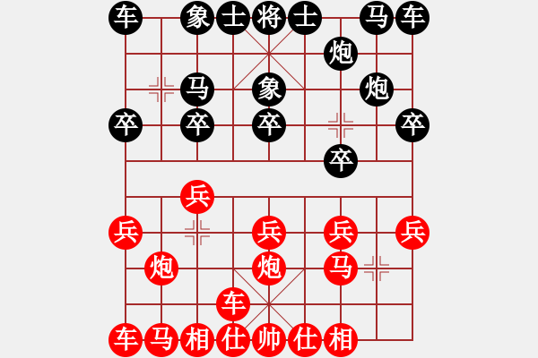 象棋棋譜圖片：天天象棋力評(píng)測(cè)太守棋狂先勝王立國(guó)業(yè)7-1 - 步數(shù)：10 