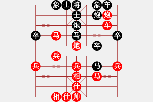 象棋棋譜圖片：★龍口浪子★[紅] -VS- 埃菲爾[黑] - 步數(shù)：30 