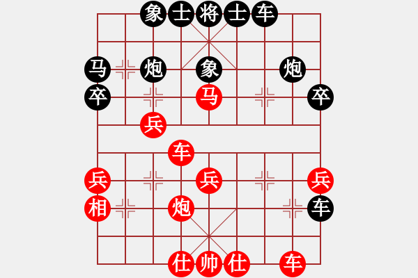 象棋棋譜圖片：靜觀棋變(神1–1)先負大道至簡(神1–1)202211271455.pgn - 步數(shù)：40 