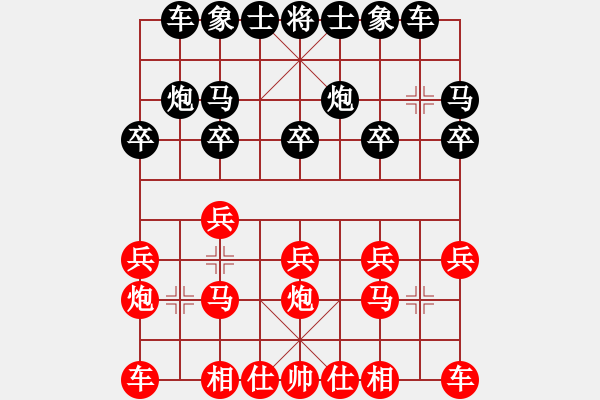 象棋棋譜圖片：山雞(初級(jí))-勝-hggao(4級(jí)) 8月6 - 步數(shù)：10 