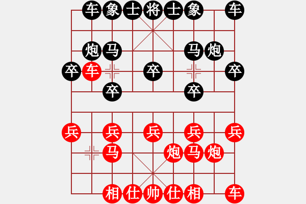 象棋棋譜圖片：過宮炮紅金桔過河 - 步數(shù)：10 