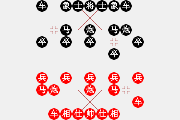 象棋棋譜圖片：魚網(wǎng)(6段)-和-奇兵脫殼(5段)中炮緩開車對后補(bǔ)列炮 - 步數(shù)：10 