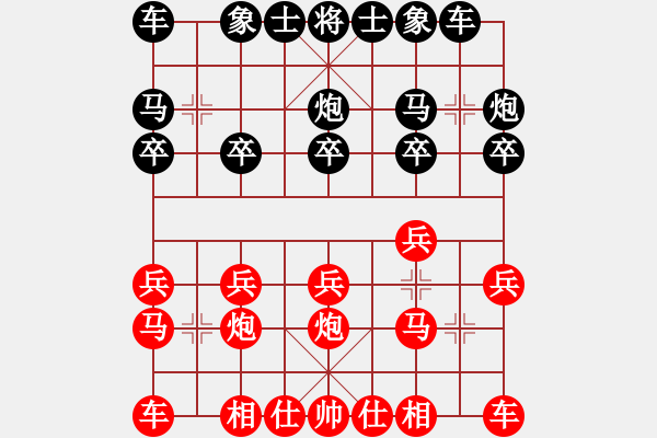 象棋棋譜圖片：風雨無阻 先負 踏雪尋梅.pgn - 步數(shù)：10 