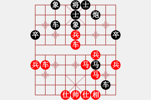 象棋棋譜圖片：木四(9段)-和-緈諨妹妹(6段)中炮過(guò)河車互進(jìn)七兵對(duì)屏風(fēng)馬左馬盤河 紅炮8進(jìn)3 - 步數(shù)：50 