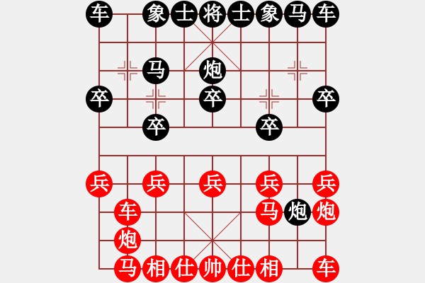 象棋棋譜圖片：6517局 A00--旋風(fēng)引擎24層 紅先勝 旋九專雙核-菜鳥 - 步數(shù)：10 